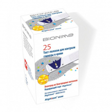 Купить bionime тест-полоски для глюкометра rightest gs300 25 шт. gs300 (25)