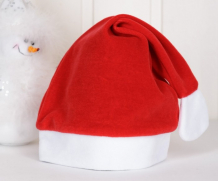 Купить трия шапочка велюр новогодняя дед мороз велюр