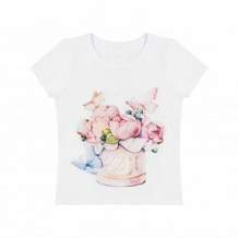 Купить футболка роскошь с пеленок коробка с цветами, цвет: молочный ( id 11378632 )