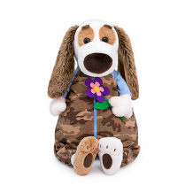 Купить мягкая игрушка budi basa собака бартоломей в камуфляжном комбинезоне, 27 см ( id 14080196 )