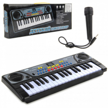 Купить музыкальный инструмент veld co синтезатор электронный 37 клавиш с микрофоном 101915