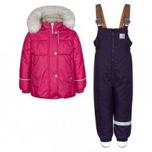 Купить комплект куртка/полукомбинезон kisu, цвет: розовый ( id 10982402 )