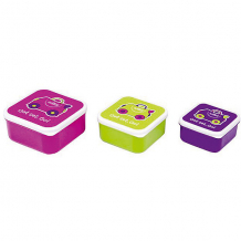 Купить контейнеры для еды 3 шт, розовый, фиолетовый, зеленый ( id 5509348 )