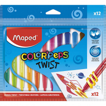 Купить восковые мелки maped color'peps twist, 12 цветов ( id 14619407 )