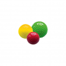 Купить набор из 3-х мячей ёжиков «светофор», 8,5 см, малышок ( id 6894032 )