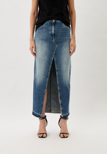 Купить юбка джинсовая elisabetta franchi rtladi218701i380