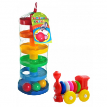 Купить развивающая игрушка тебе-игрушка набор игра зайкина горка № 1 + конструктор-каталка паровозик 15001+к-004