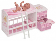 Купить кроватка для куклы decuevas двухъярусная серия мария 80 см 54323
