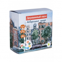 Купить деревянная игрушка clever energy пазл акварельные города амстердам 5234