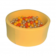 Купить сухой бассейн hotenok “желтое золото” 40 см, 200 шариков ( id 12191150 )