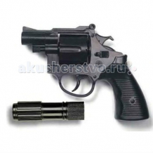 Купить edison игрушечный пистолет с глушителем американский полицейский/americana polizei 22,1 см 0181/96
