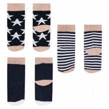 Купить комплект носки 3 пары fun time, цвет: синий/серый ( id 12630634 )