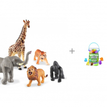 Купить learning resources игровой набор животные джунглей и игровой набор фигурок обитатели джунглей 