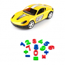 Купить тебе-игрушка набор летний детский автомобиль молния + песочный набор арифметика 40-0014+40-0015