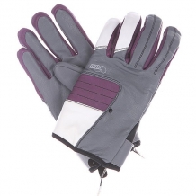 Купить перчатки сноубордические женские pow chase glove grey серый,белый ( id 1104622 )