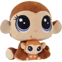 Купить мягкая игрушка littlest pet shop "плюшевые парочки" mona junglevine и merry junglevine , 16 см ( id 6861708 )