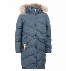 Купить пальто kvartet, цвет: серый/синий ( id 9766920 )