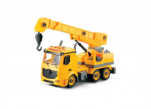 Купить funky toys грузовик-конструктор с подъемным краном, фрикционный, свет, звук, 1:12 ft61110