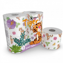 Купить world cart туалетная бумага с рисунком тигр 3-х слойная 4 шт. tig-tt-01