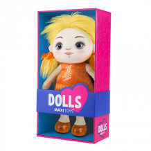 Купить maxitoys кукла милена в оранжевом платье 35 см mt-mrt121911-35