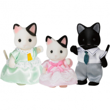 Купить игровой набор sylvanian families семья черно-белых котов, 3 фигурки ( id 17187632 )