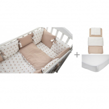 Купить комплект в кроватку forest kids dream (15 предметов) с комплектом белья и наматрасником 