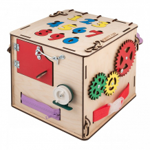 Купить деревянная игрушка kett-up бизи-куб цифры ku015