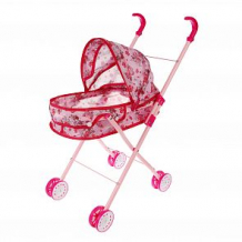 Купить коляска-люлька наша игрушка вальс, розовый ( id 12617836 )