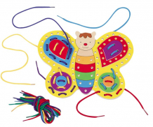 Купить развивающая игрушка goki шнуровка бабочка 58944