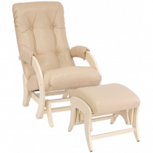 Купить кресло для мамы milli smile с пуфом uni дуб шампань 508360
