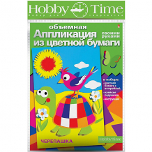 Объемная аппликация HOBBY TIME "Веселая черепаха" из цветной бумаги ( ID 12466622 )