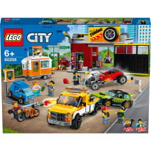 Купить конструктор lego city turbo wheels 60258: тюнинг-мастерская ( id 12997488 )