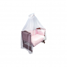 Купить комплект в кроватку 7 предметов сонный гномик, прованс, розовый ( id 4922759 )