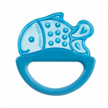 Купить canpol babies 250930499 погремушка с эластичным прорезывателем, 0+, цвет: голубой, форма: рыбка