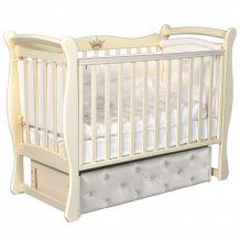 Купить детская кроватка кедр viola 2 мягкий фасад, автостенка, ящик (универсальный маятник) 53829
