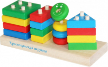Купить деревянная игрушка краснокамская игрушка набор геометрик нск-01