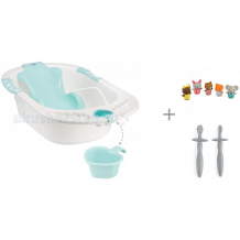 Купить happy baby ванночка bath comfort с набором игрушек little friends и зубных щеток tooth brushes 