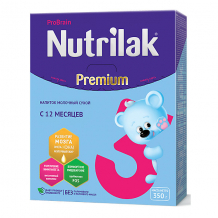 Купить молочный напиток nutrilak premium 3, с 12 мес, 350 г ( id 15149275 )