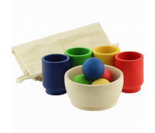 Купить деревянная игрушка уланик сортер монтессори шарики в стаканчиках стартовый набор sbs01c0403u