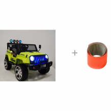 Купить электромобиль rivertoys jeep t008tt и световозвращающий slap-браслет blicker 