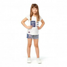 Купить шорты lucky child скажи да, цвет: синий/белый ( id 12672556 )