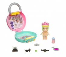Купить bondibon игровой набор oly кукла в чемоданчике на кодовом замке во фруктово-конфетной шапочке вв3864