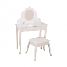 Купить туалетный столик kidkraft "модница" white medium vanity & stool ( id 13862087 )