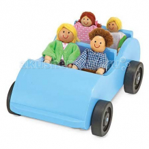 Купить деревянная игрушка melissa & doug машина и кукольная семья 2463