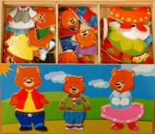 Купить деревянная игрушка мир деревянных игрушек три медведя д164 д164