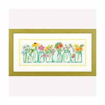 Купить набор для вышивания dimensions "цветы в баночках" ( id 16574370 )