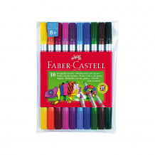 Купить фломастеры двусторонние faber-castell, 10 шт, смываемые ( id 1717355 )