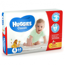 Купить подгузники huggies classic (4) mega pack 7-18 кг, 68 шт. ( id 3361328 )