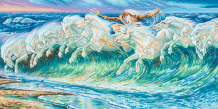 Купить schipper картина по номерам репродукция лошади нептуна вольтер крейн 40х80 см 9220711