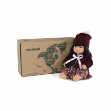 Купить miniland кукла девочка азиатка с комплектом одежды 38 см 31206